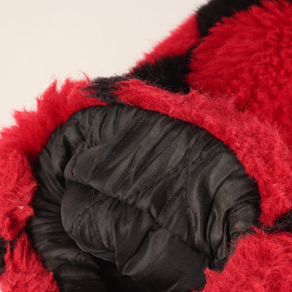 18AW ダイヤモンドパターン フェイクファー フルジップ フーデッド ジャケット (Diamond Faux Fur Jacket)