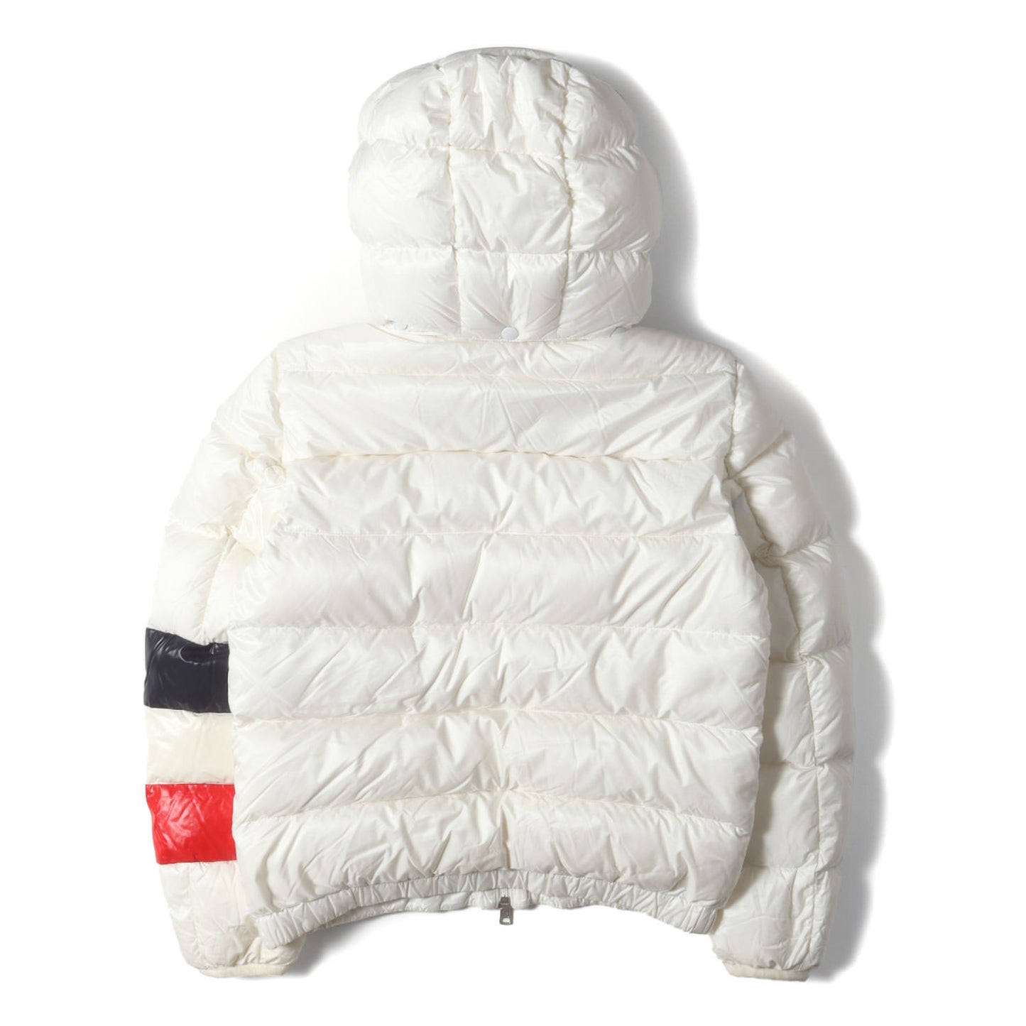 フランス国旗ライン ナイロン フルジップ フーデッド ダウンジャケット (WILLM JACKET)