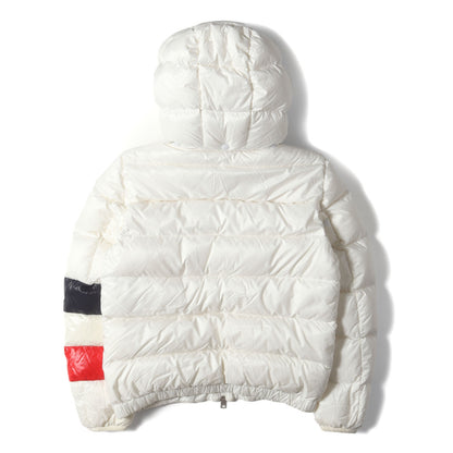 フランス国旗ライン ナイロン フルジップ フーデッド ダウンジャケット (WILLM JACKET)