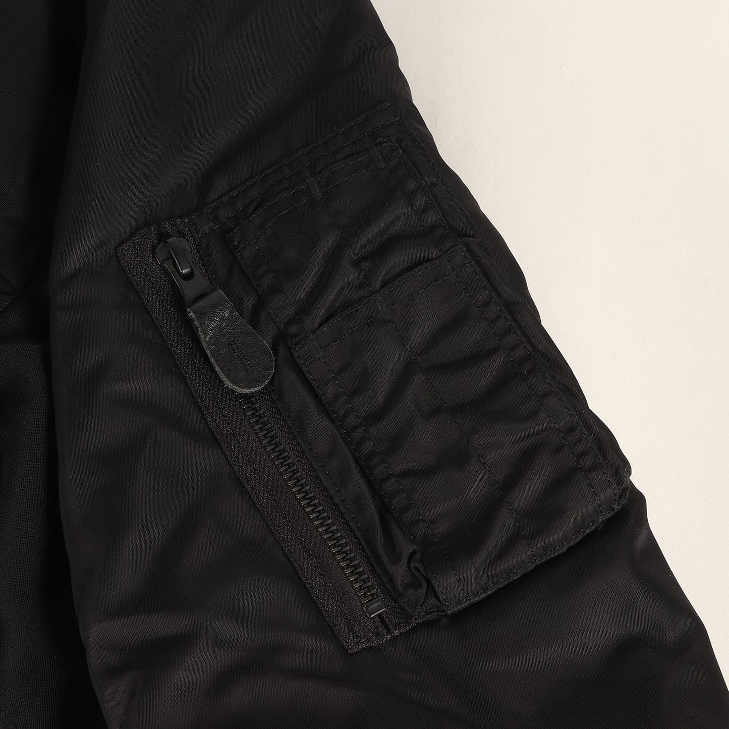 23SS ×Yohji Yamamoto POUR HOMME バックロゴ MA-1 ナイロン フライトジャケット (YN.MA-1 JACKET.NY)