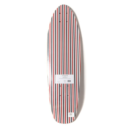 シグネチャー ストライプ スケートボード ウッド デッキ (SHAPED SKATEBOARD W/RWB PRINTED STRIPE IN WOOD)