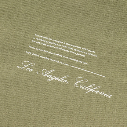 レイヤードロゴ ミリタリースペック スウェットパーカー (Khaki Military Specs Hoodie)