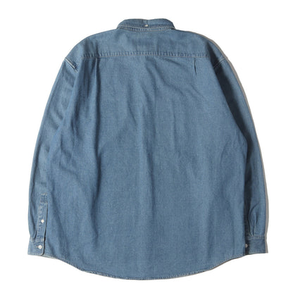 22SS SMALL BOX ロゴパッチ デニム ボタンダウン シャツ (Small Box Shirt)