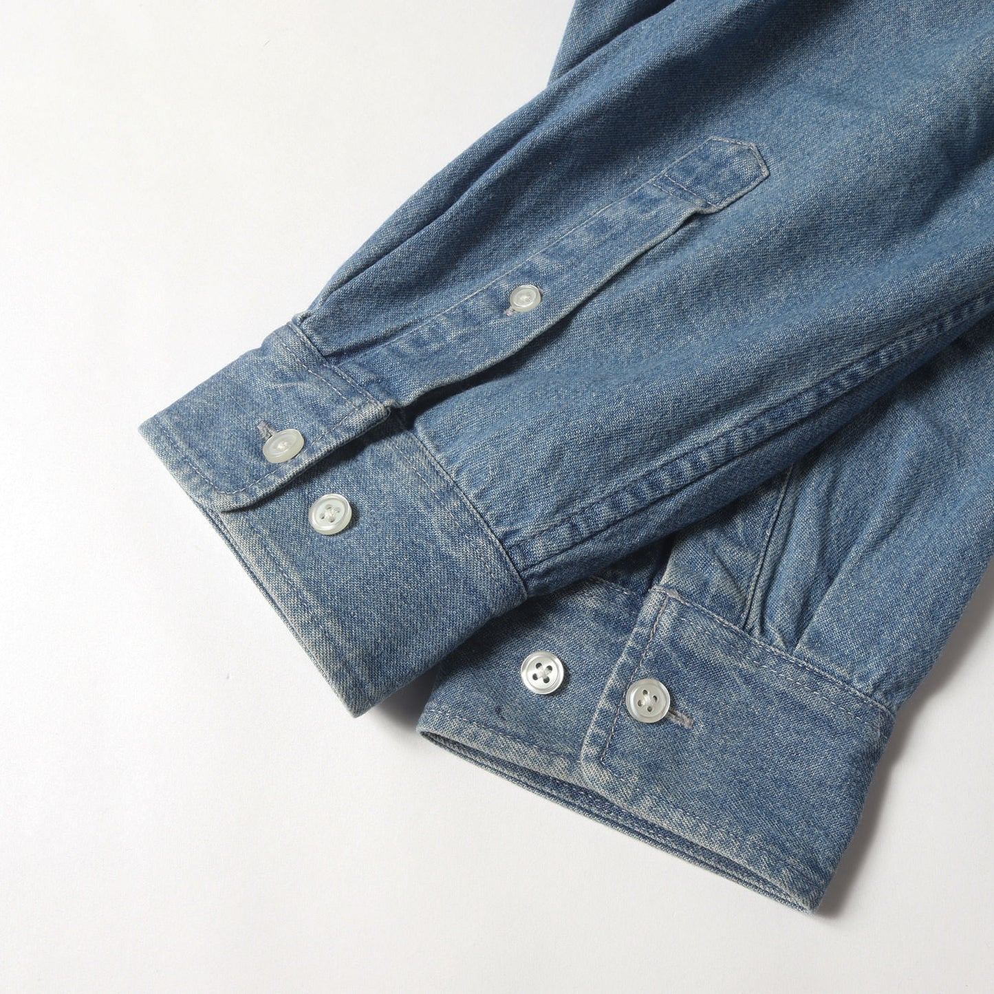 22SS SMALL BOX ロゴパッチ デニム ボタンダウン シャツ (Small Box Shirt)