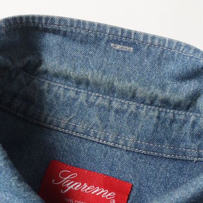 22SS SMALL BOX ロゴパッチ デニム ボタンダウン シャツ (Small Box Shirt)