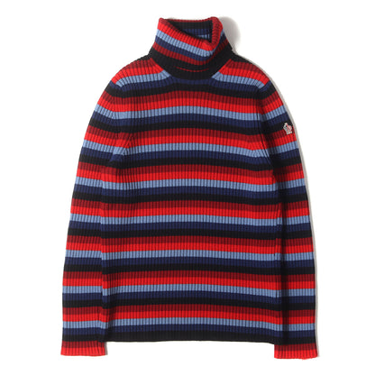 マルチボーダー タートルネック ウール ニット MONCLER GRENOBLE