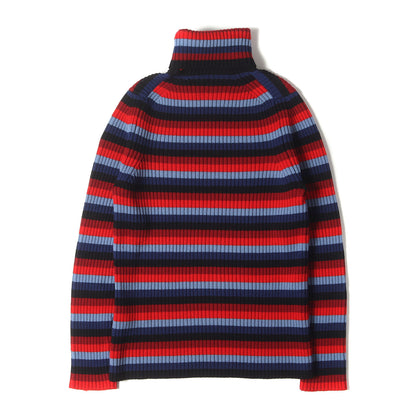 マルチボーダー タートルネック ウール ニット MONCLER GRENOBLE
