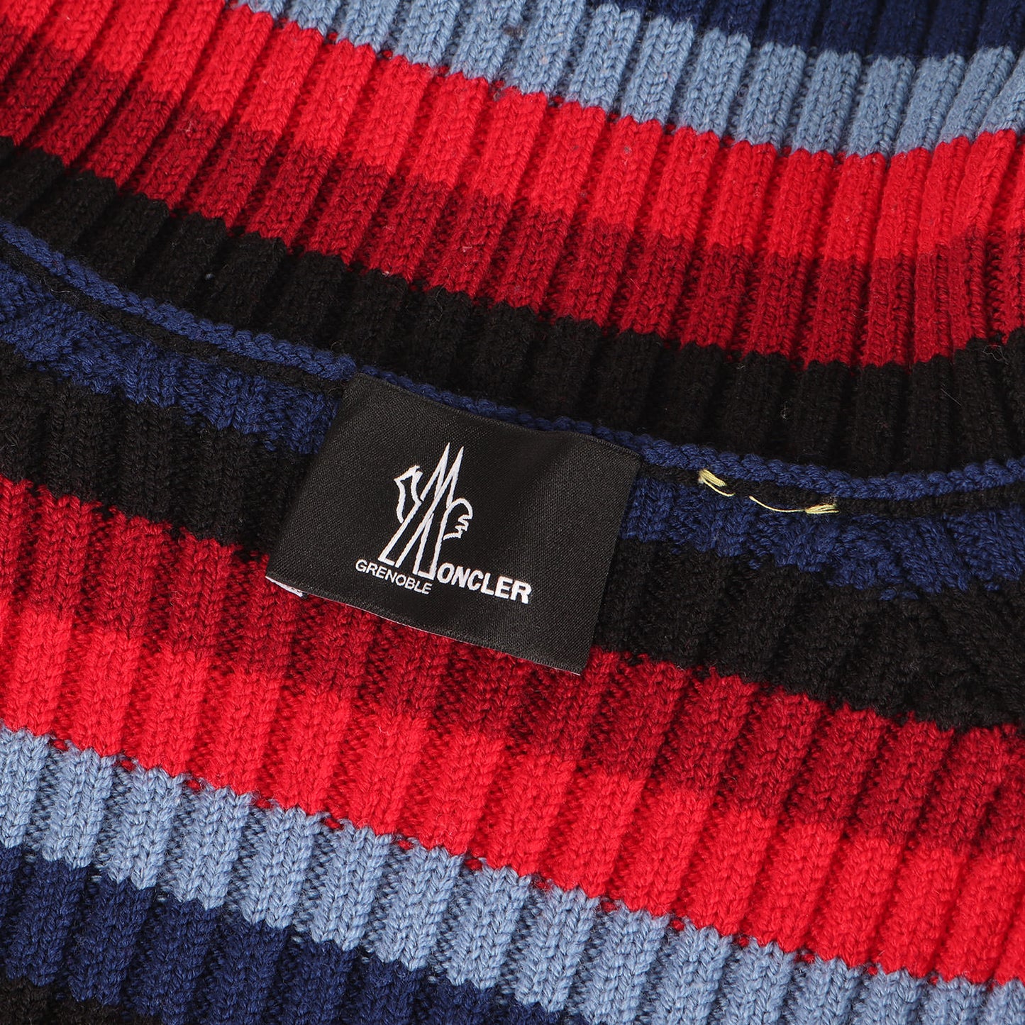 マルチボーダー タートルネック ウール ニット MONCLER GRENOBLE
