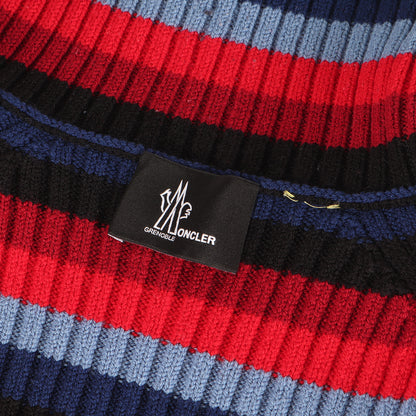 マルチボーダー タートルネック ウール ニット MONCLER GRENOBLE
