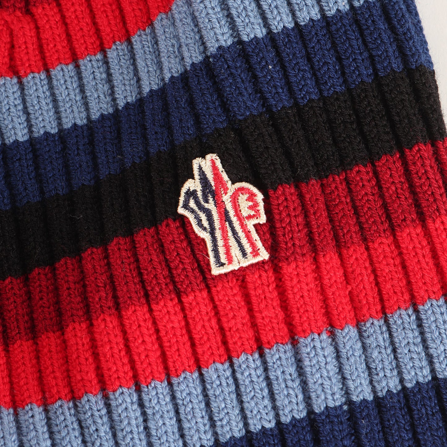 マルチボーダー タートルネック ウール ニット MONCLER GRENOBLE