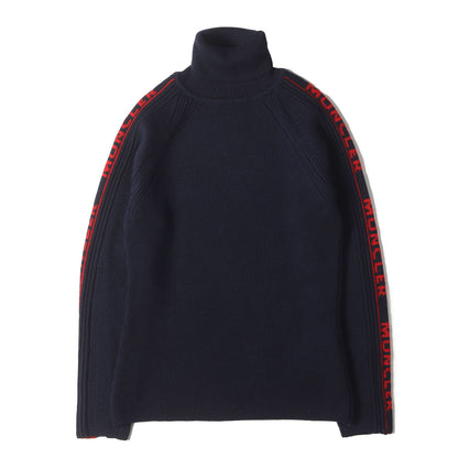 アームロゴ タートルネック ラグラン ウール ニット (MAGLIONE)