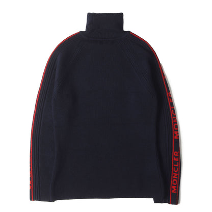 アームロゴ タートルネック ラグラン ウール ニット (MAGLIONE)