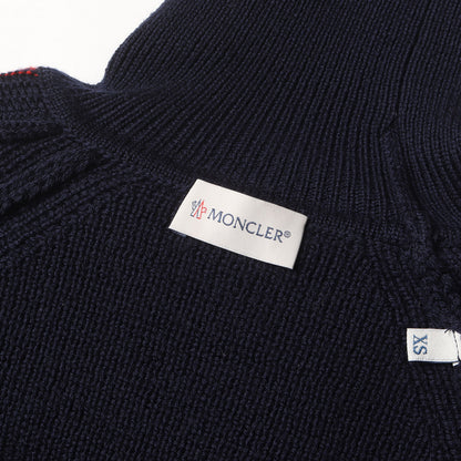 アームロゴ タートルネック ラグラン ウール ニット (MAGLIONE)