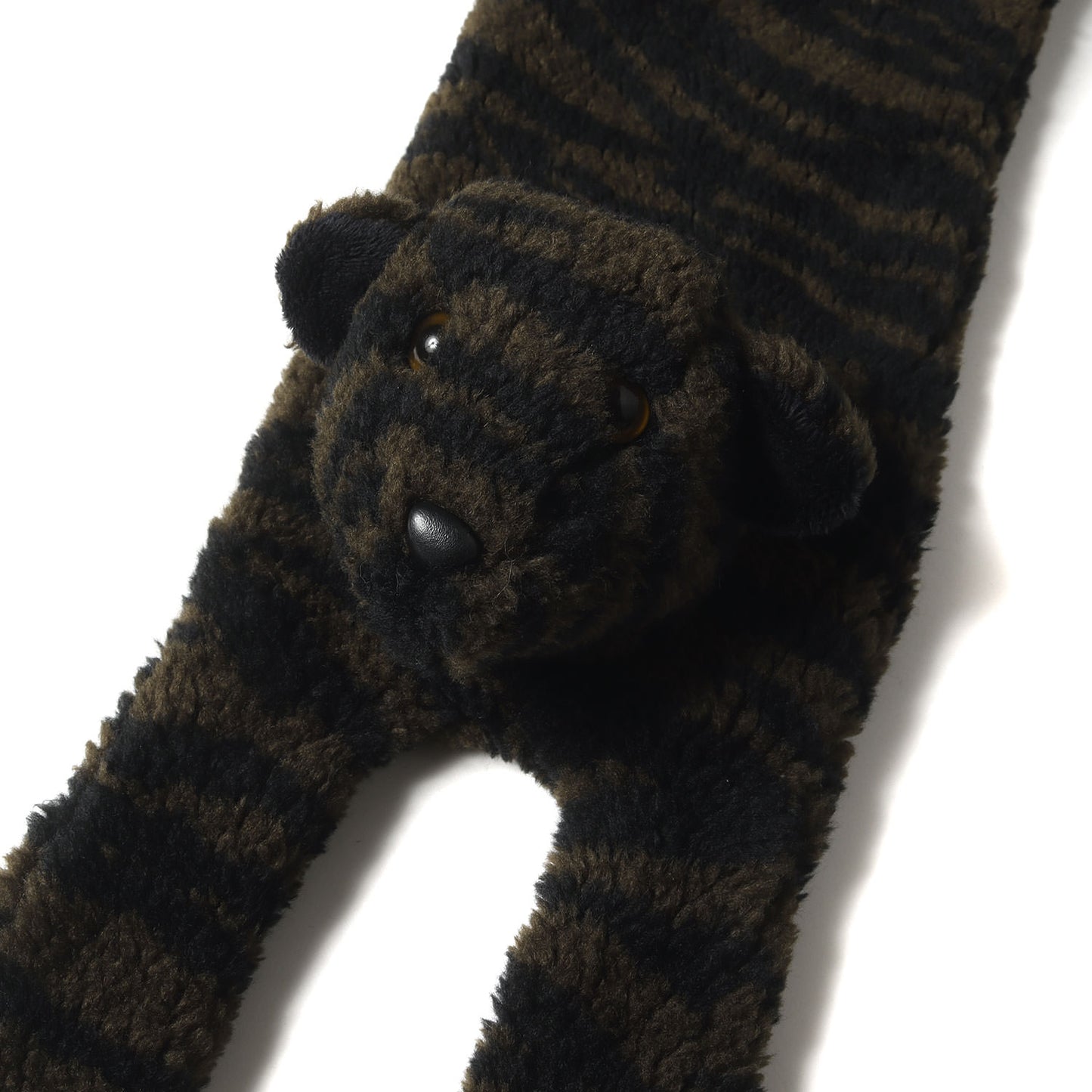 タイガー モチーフ フリース マフラー (FUR STRIPED TIGER SCARF) イタリア製