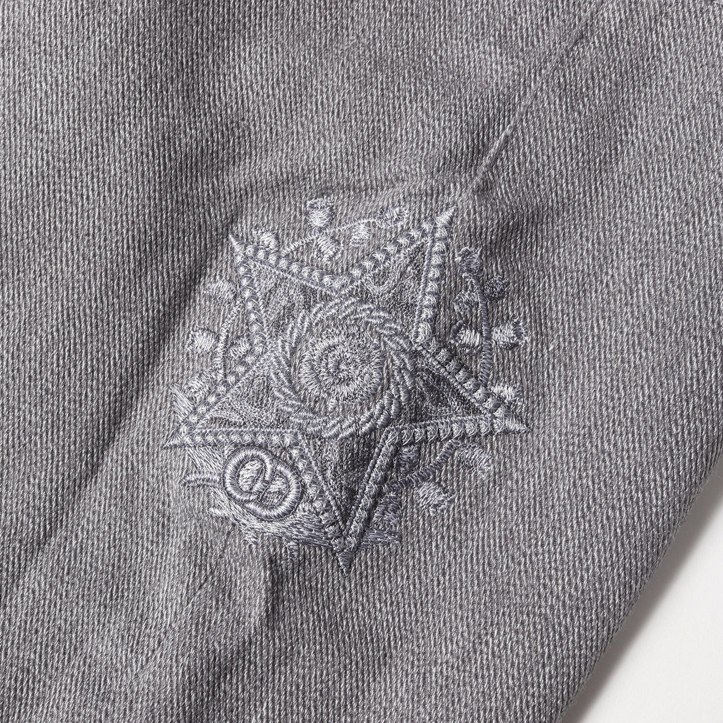 スターエンブレム刺繍 スリム カラー デニム パンツ SLIM 17 REGULAR