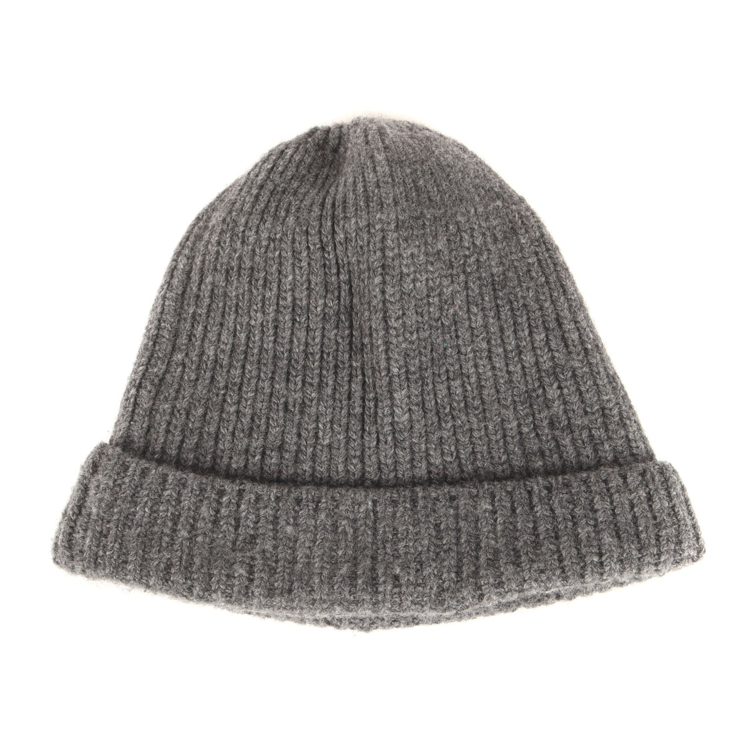 24AW トライアングルロゴプレート付き カシミヤウール ニット ビーニー (Wool cashmere Knit Beanie)