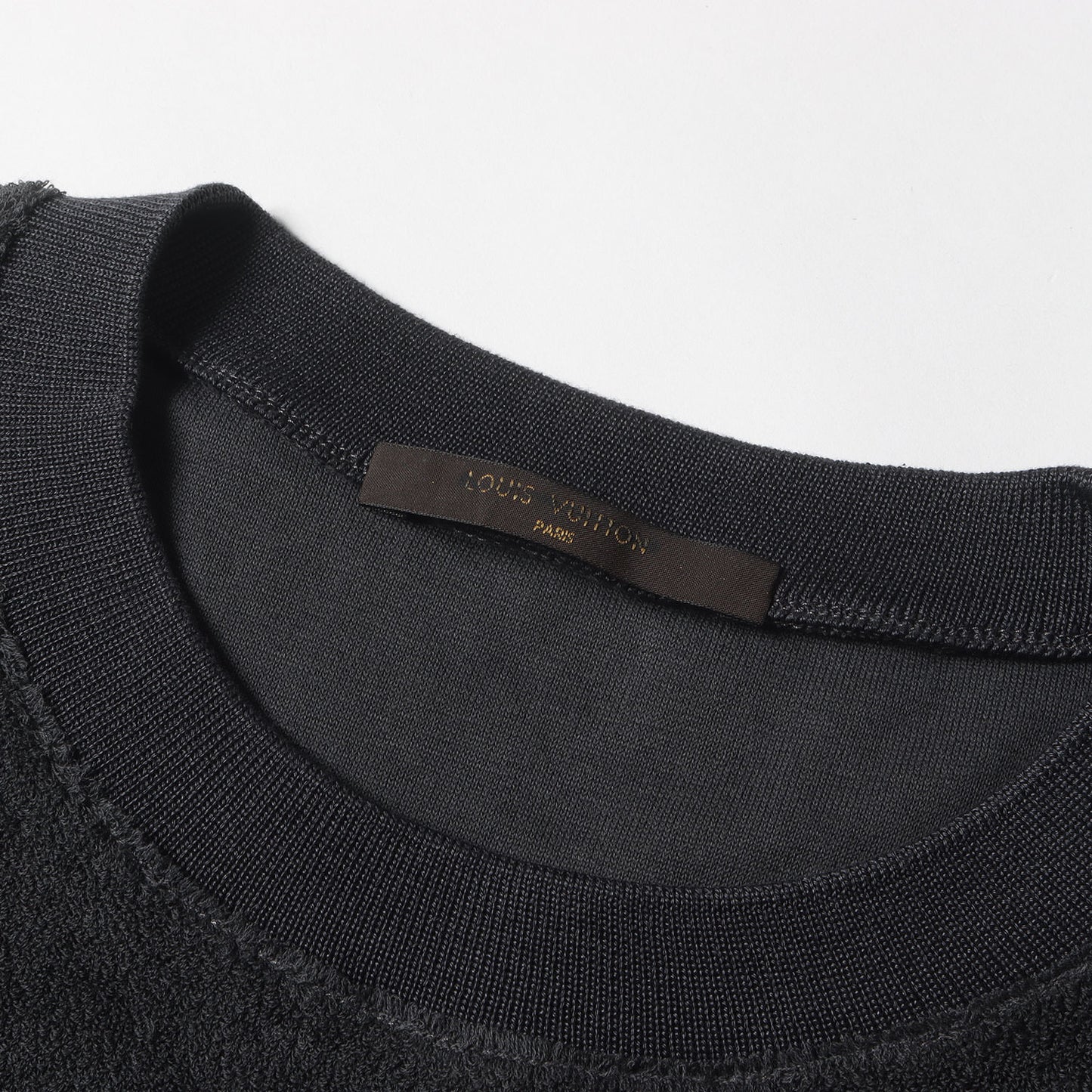 LVロゴ刺繍 ショートパイル クルーネック スウェット (RM161M JVT H9Y25W)