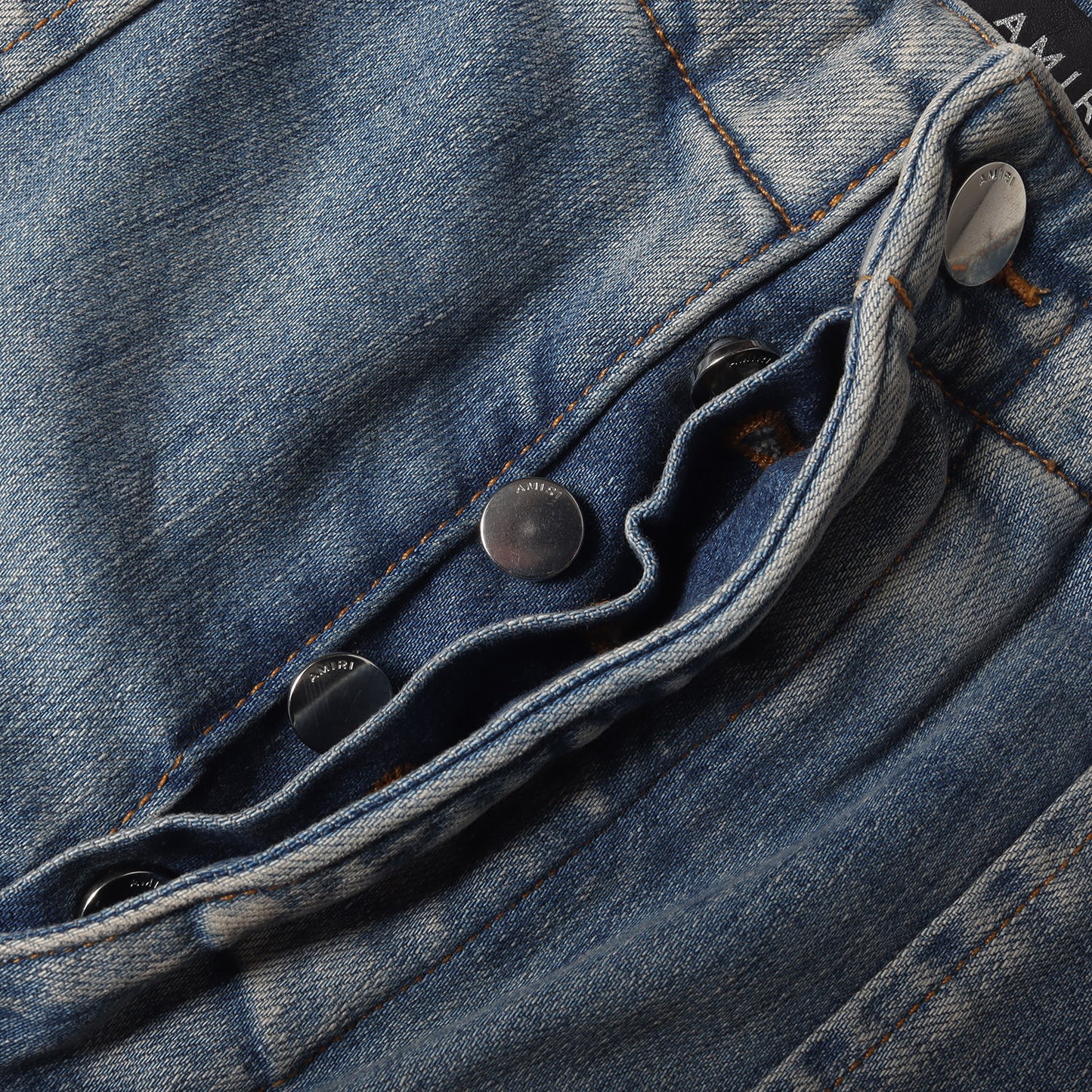 ヴィンテージ加工 カーゴポケット フレア ストレッチ デニム パンツ (CARGO FLARE JEAN)
