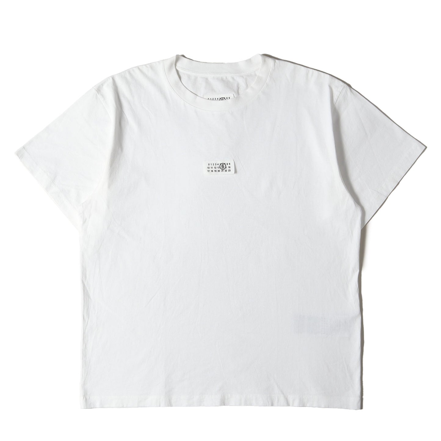 25SS カレンダータグ オーバーサイズ クルーネック Tシャツ / MM6 エムエムシックス