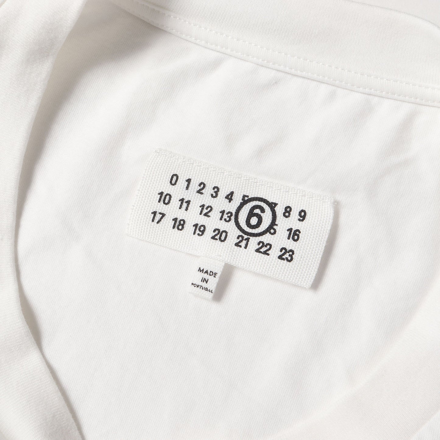 25SS カレンダータグ オーバーサイズ クルーネック Tシャツ / MM6 エムエムシックス