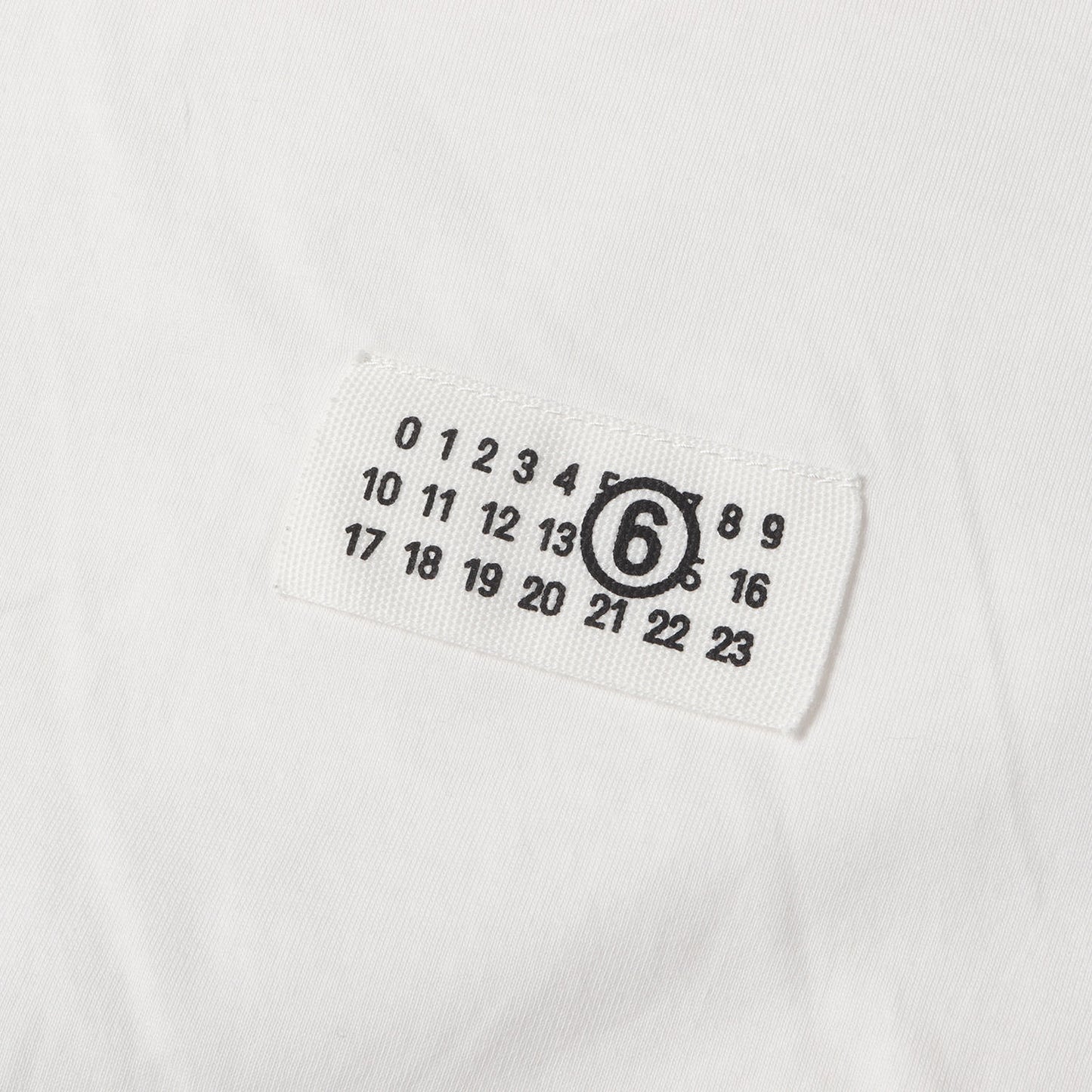 25SS カレンダータグ オーバーサイズ クルーネック Tシャツ / MM6 エムエムシックス