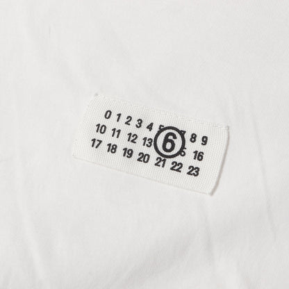 25SS カレンダータグ オーバーサイズ クルーネック Tシャツ / MM6 エムエムシックス