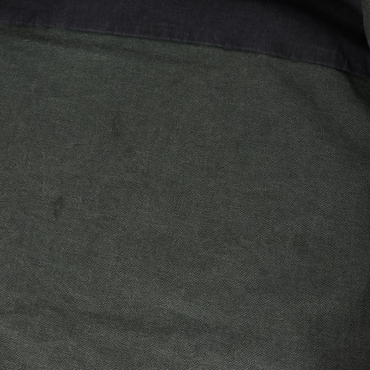 フード付き ナイロン切替 デニム ボタン オーバー シャツ ジャケット (D-SIMILAR-NE JACKET)