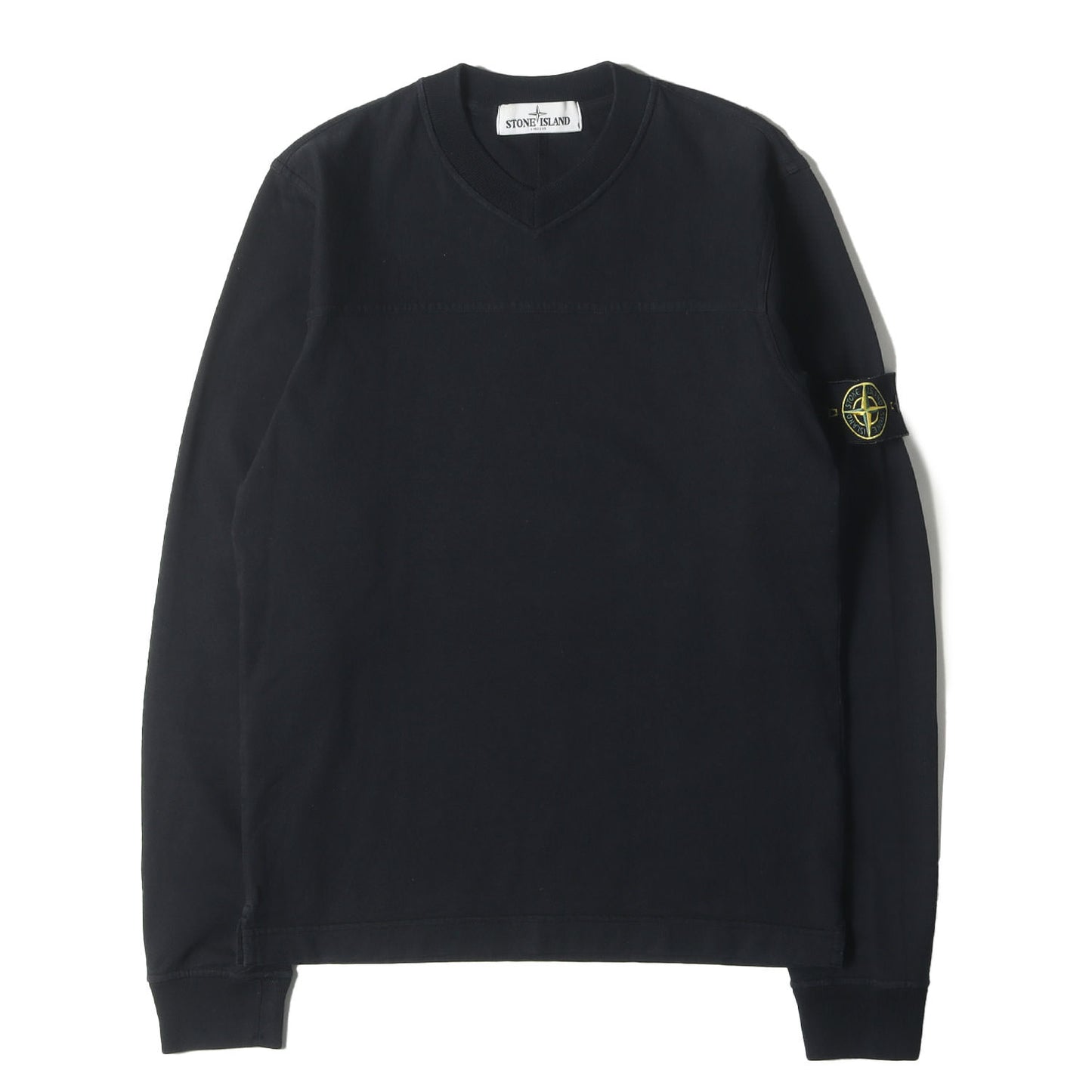 コンパスロゴワッペン付き Vネック フットボール ロングスリーブTシャツ 591520340