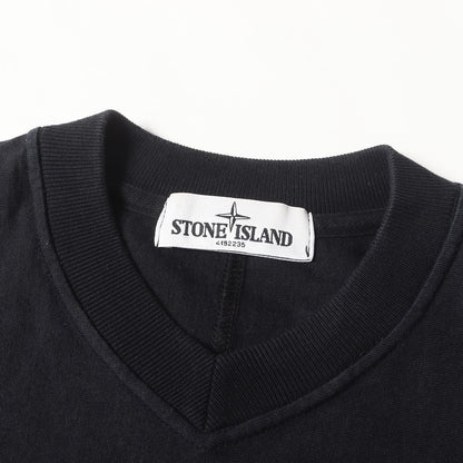 コンパスロゴワッペン付き Vネック フットボール ロングスリーブTシャツ 591520340