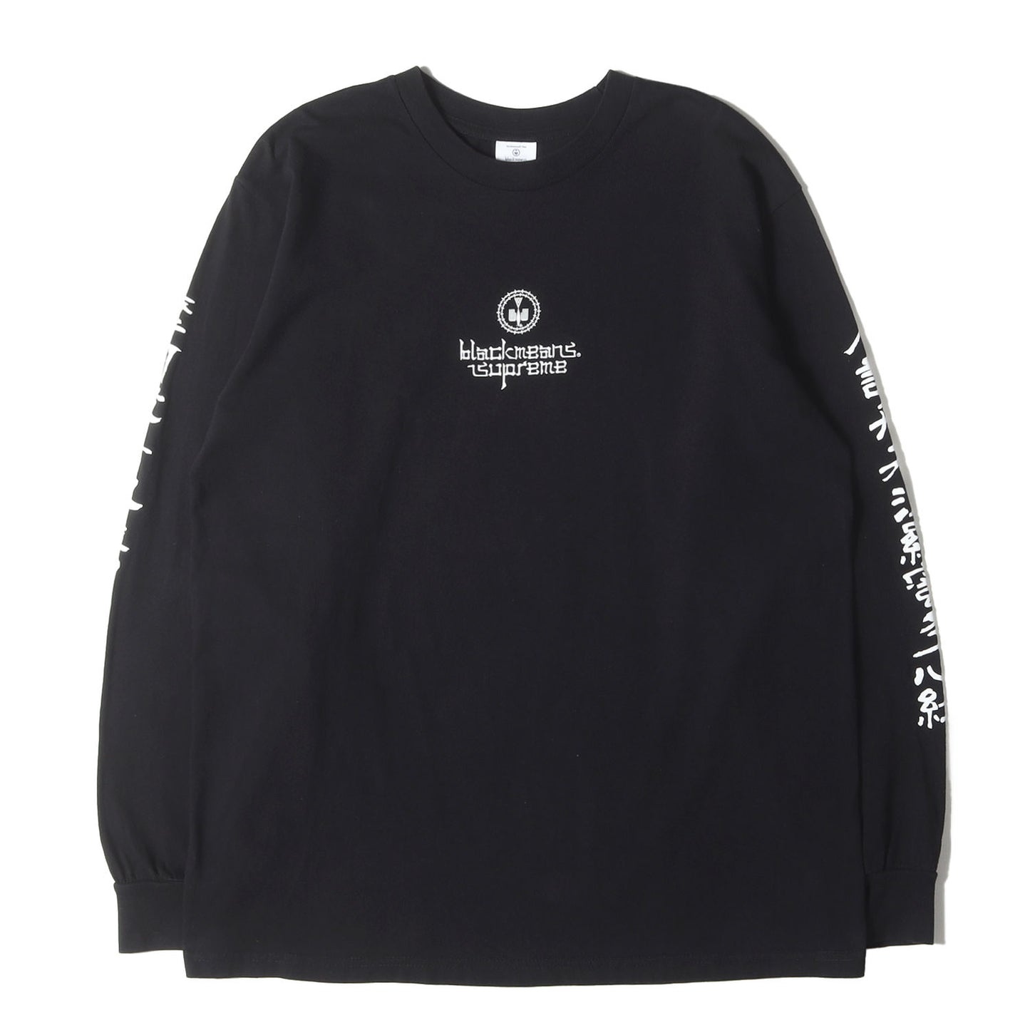 23AW ×blackmeans 漢字アームロゴ ロングスリーブ Tシャツ (L/S Tee)