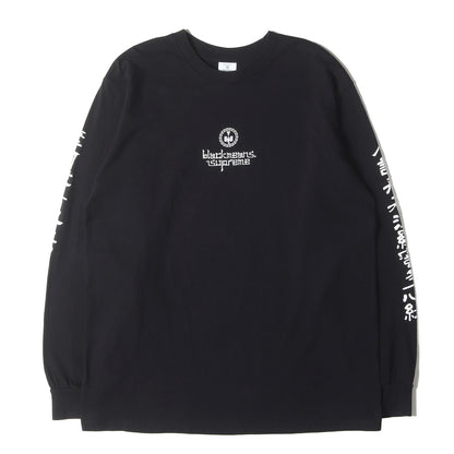 23AW ×blackmeans 漢字アームロゴ ロングスリーブ Tシャツ (L/S Tee)