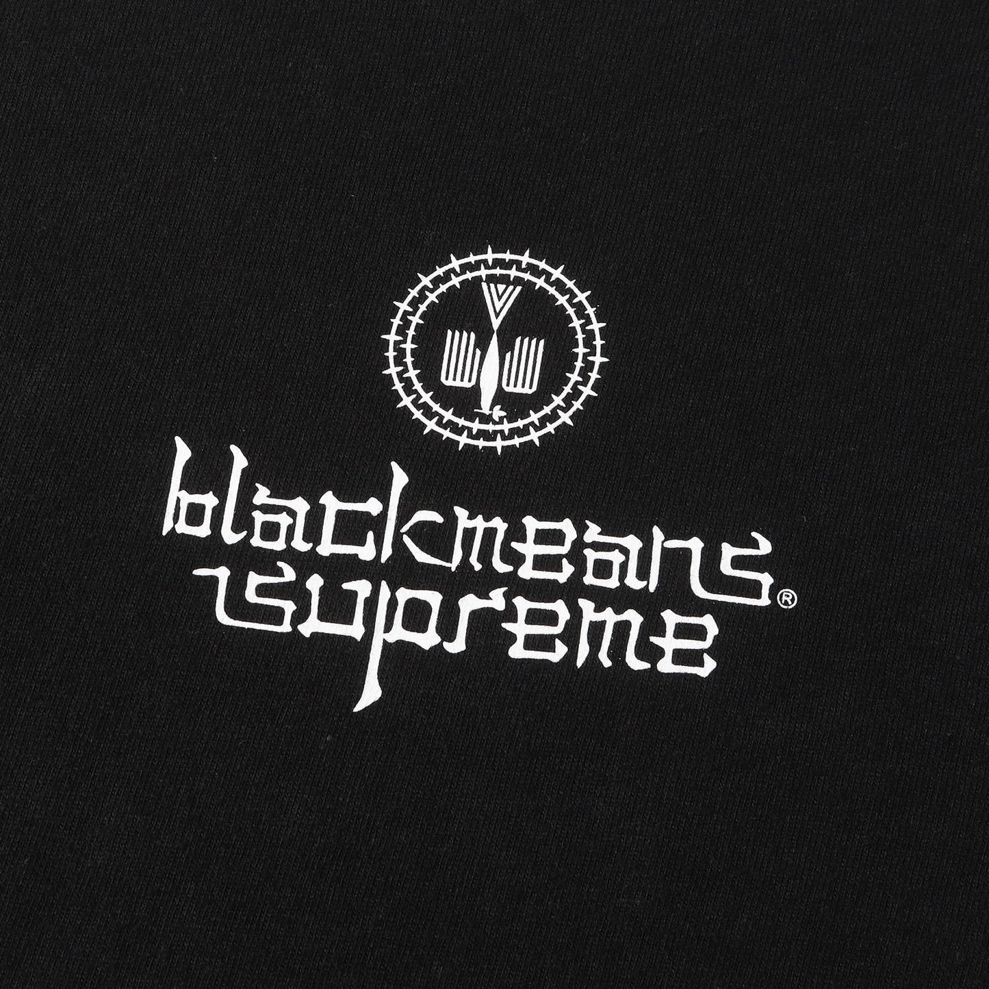 23AW ×blackmeans 漢字アームロゴ ロングスリーブ Tシャツ (L/S Tee)