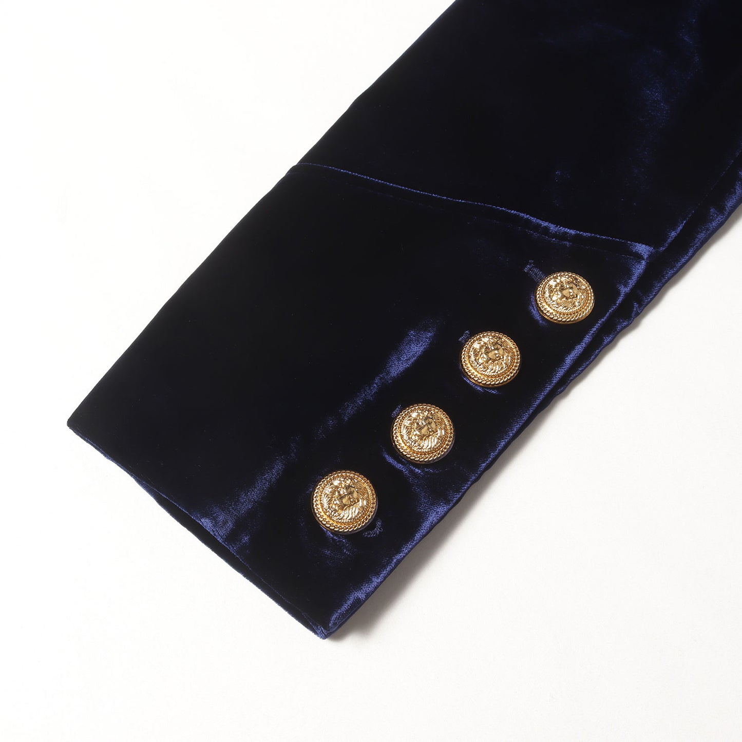 裏地モノグラム ベルベット ショールカラー 金ボタン 1B ジャケット (Velvet Monogram Lined Blazer)