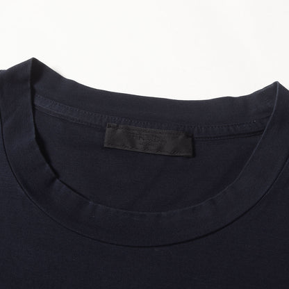 ラバーパッチ付き コットンストレッチ ツートーン ロングスリーブTシャツ