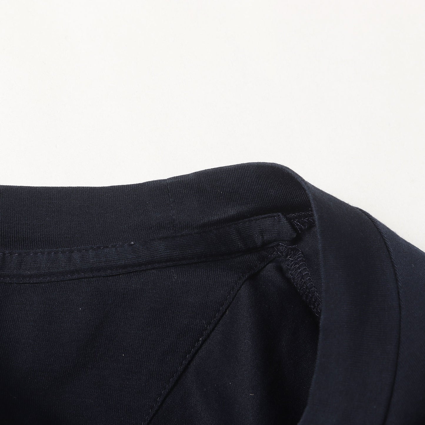 ラバーパッチ付き コットンストレッチ ツートーン ロングスリーブTシャツ