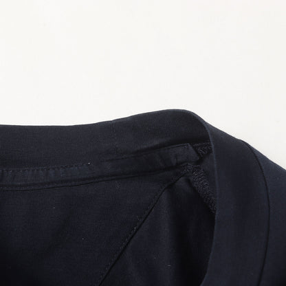 ラバーパッチ付き コットンストレッチ ツートーン ロングスリーブTシャツ