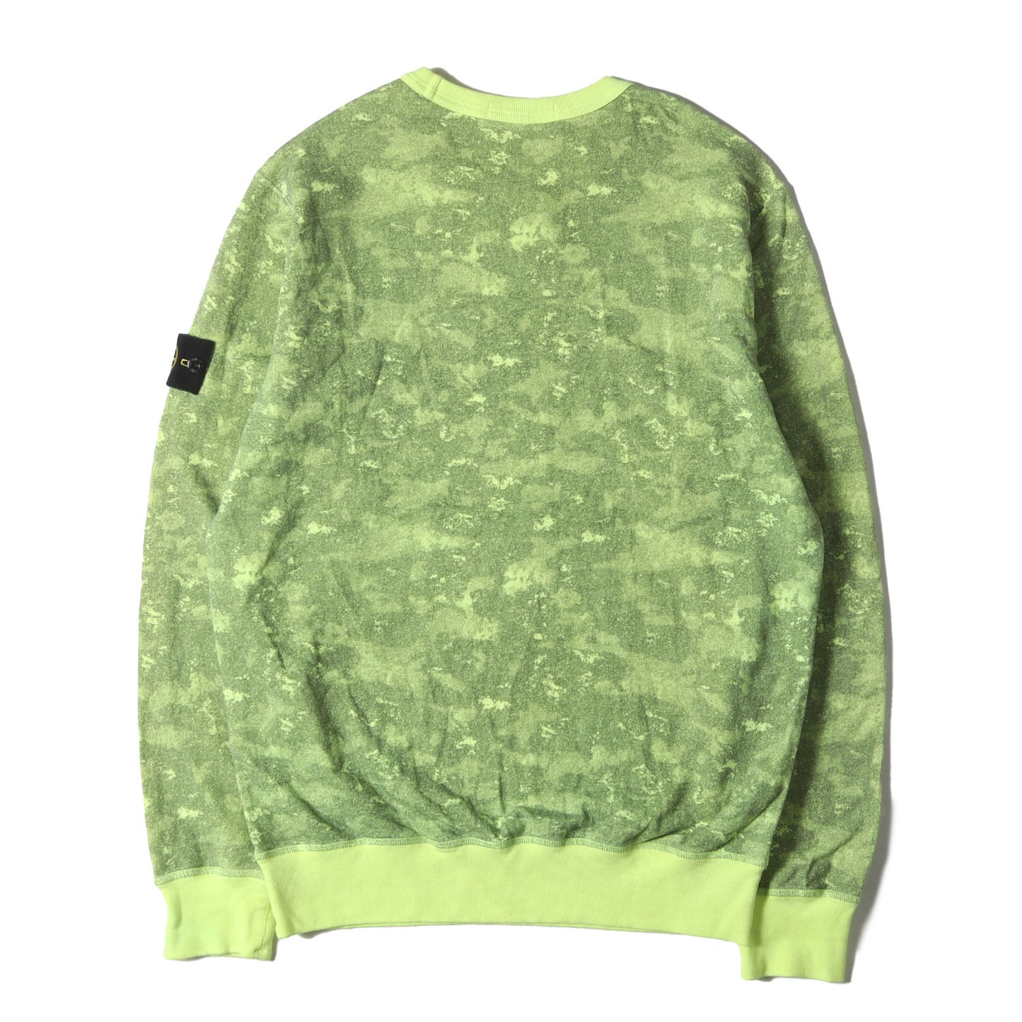 コンパスロゴワッペン付き 迷彩パターン ライトオンス クルーネック スウェット (Camo Cotton Sweatshirt)