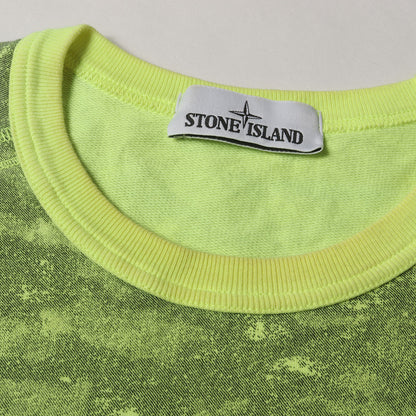 コンパスロゴワッペン付き 迷彩パターン ライトオンス クルーネック スウェット (Camo Cotton Sweatshirt)