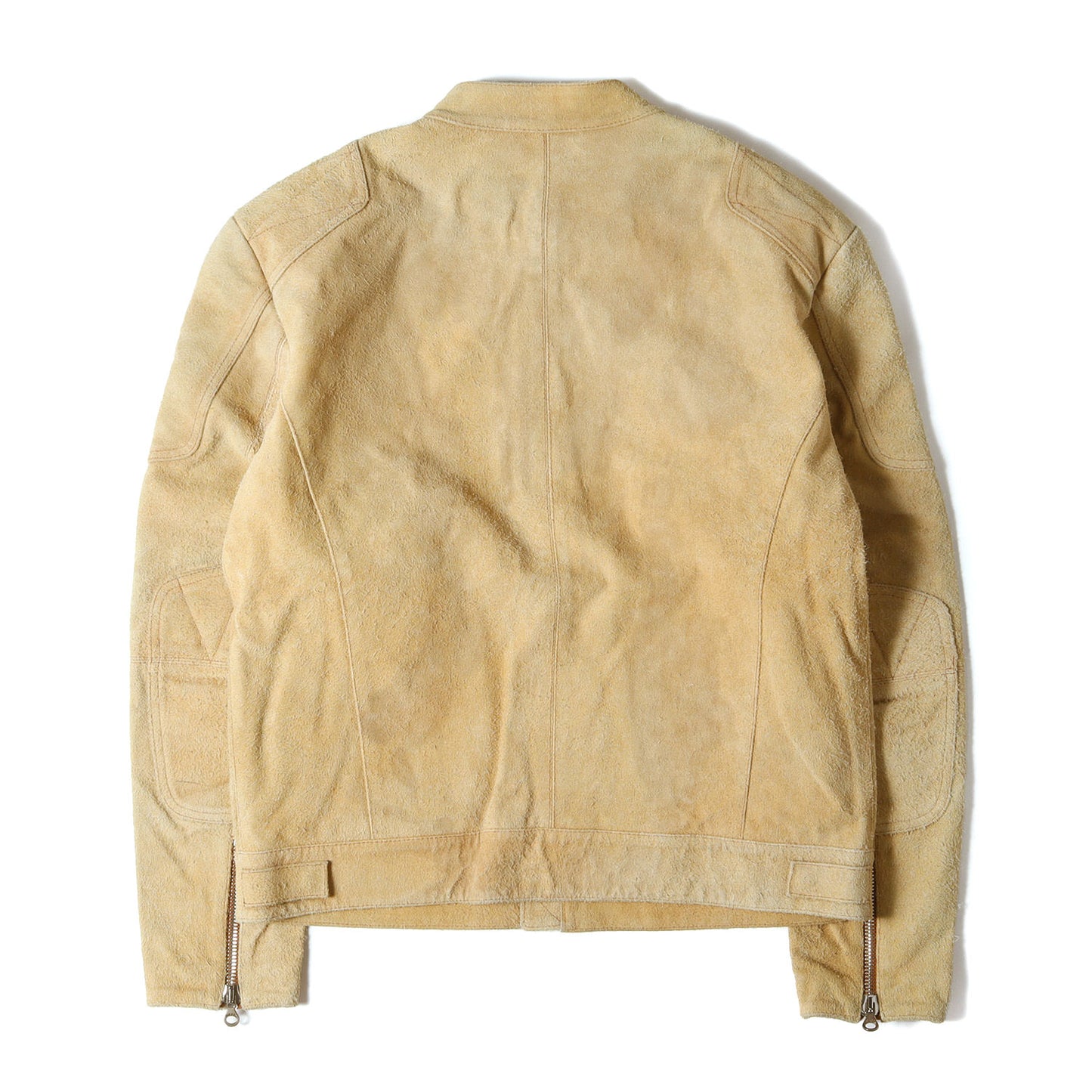 ヴィンテージカスタム スウェードレザー フルジップ バイカージャケット (L-INK GIACCA)