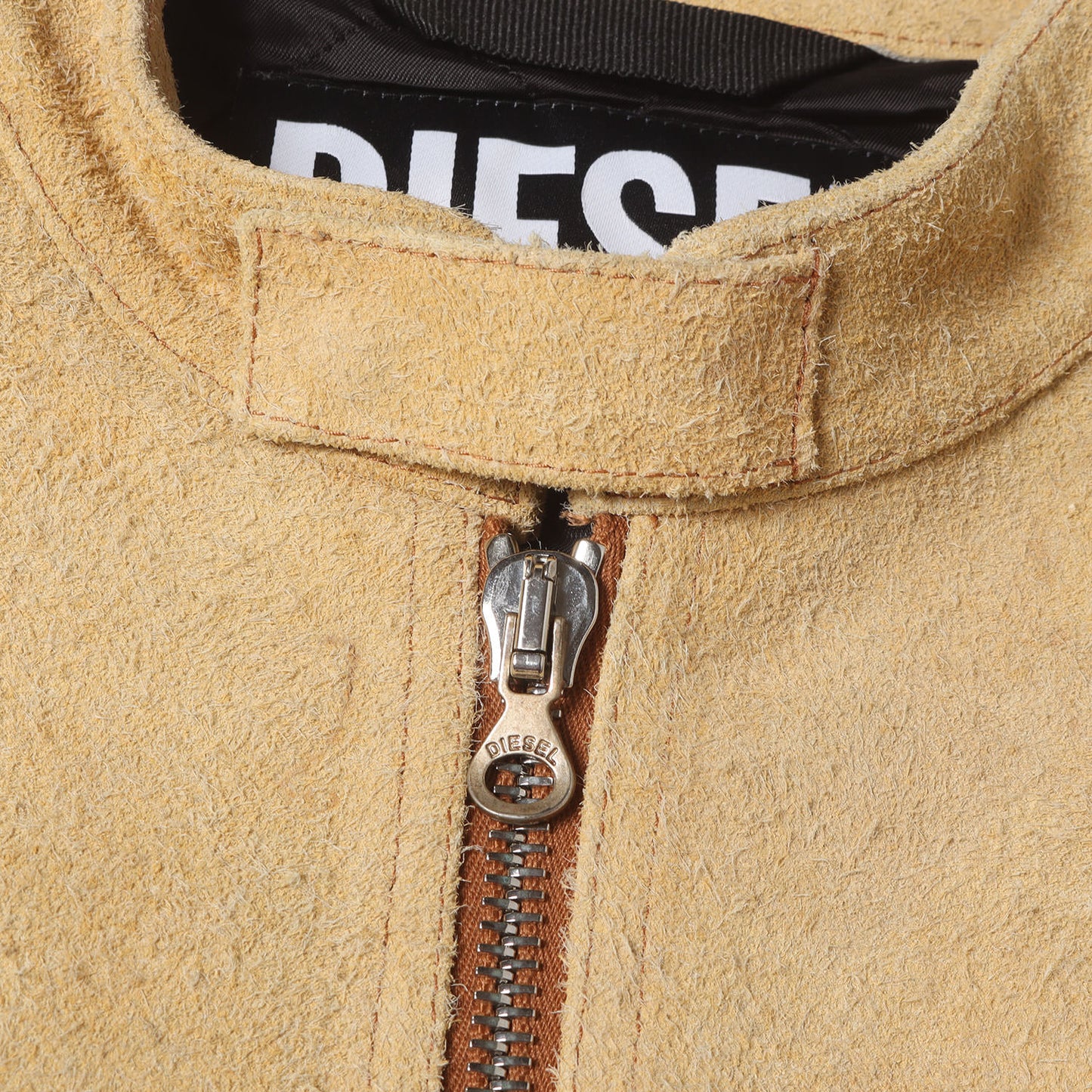 ヴィンテージカスタム スウェードレザー フルジップ バイカージャケット (L-INK GIACCA)