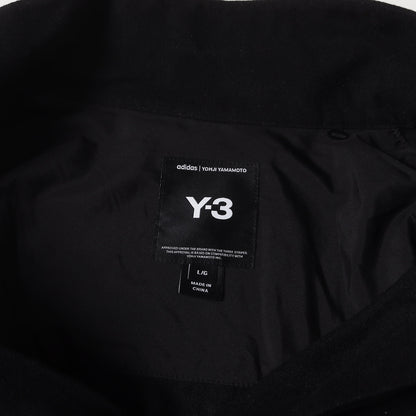 24AW スタンドカラー 比翼ボタン ロング フランネルシャツ (FLANNEL SHIRT)