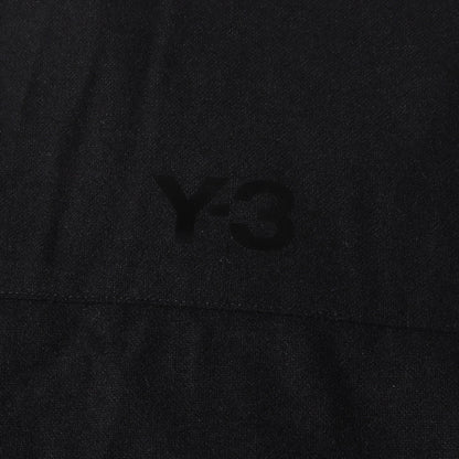 24AW スタンドカラー 比翼ボタン ロング フランネルシャツ (FLANNEL SHIRT)