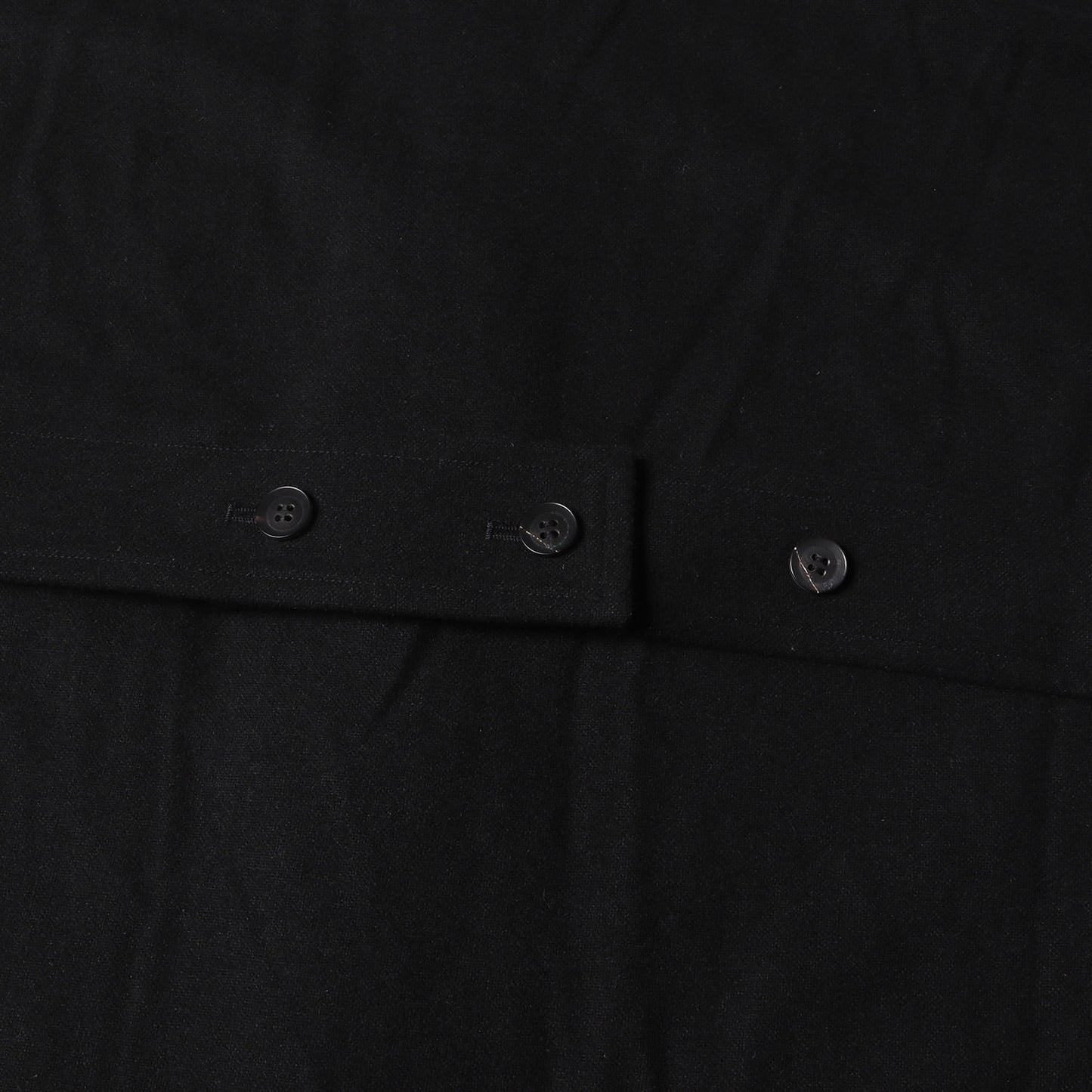 24AW スタンドカラー 比翼ボタン ロング フランネルシャツ (FLANNEL SHIRT)