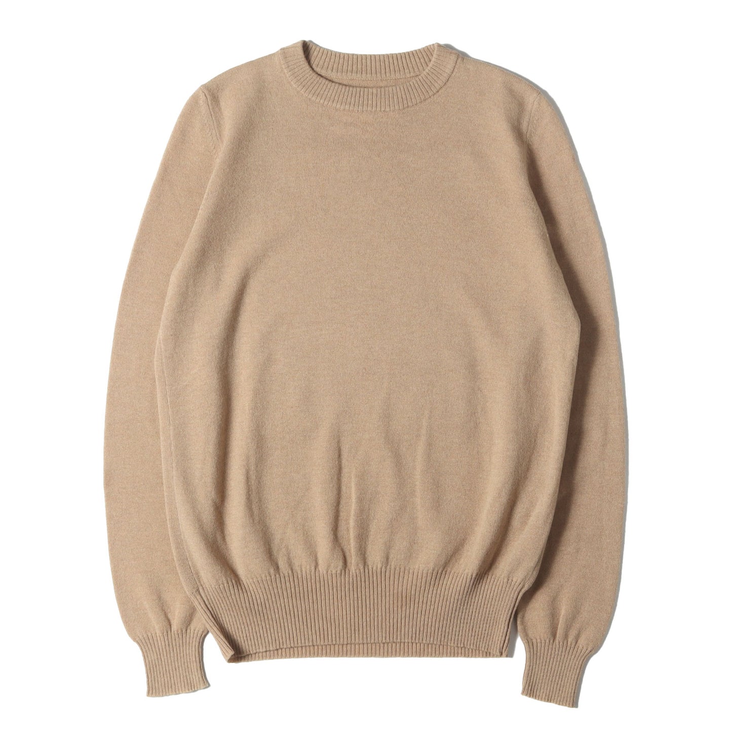 HARRIS TWEED別注 バックツイードパッチ クルーネック ハイゲージ ウール ニット S29HA0293