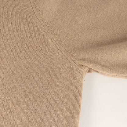 HARRIS TWEED別注 バックツイードパッチ クルーネック ハイゲージ ウール ニット S29HA0293