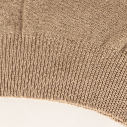 HARRIS TWEED別注 バックツイードパッチ クルーネック ハイゲージ ウール ニット S29HA0293