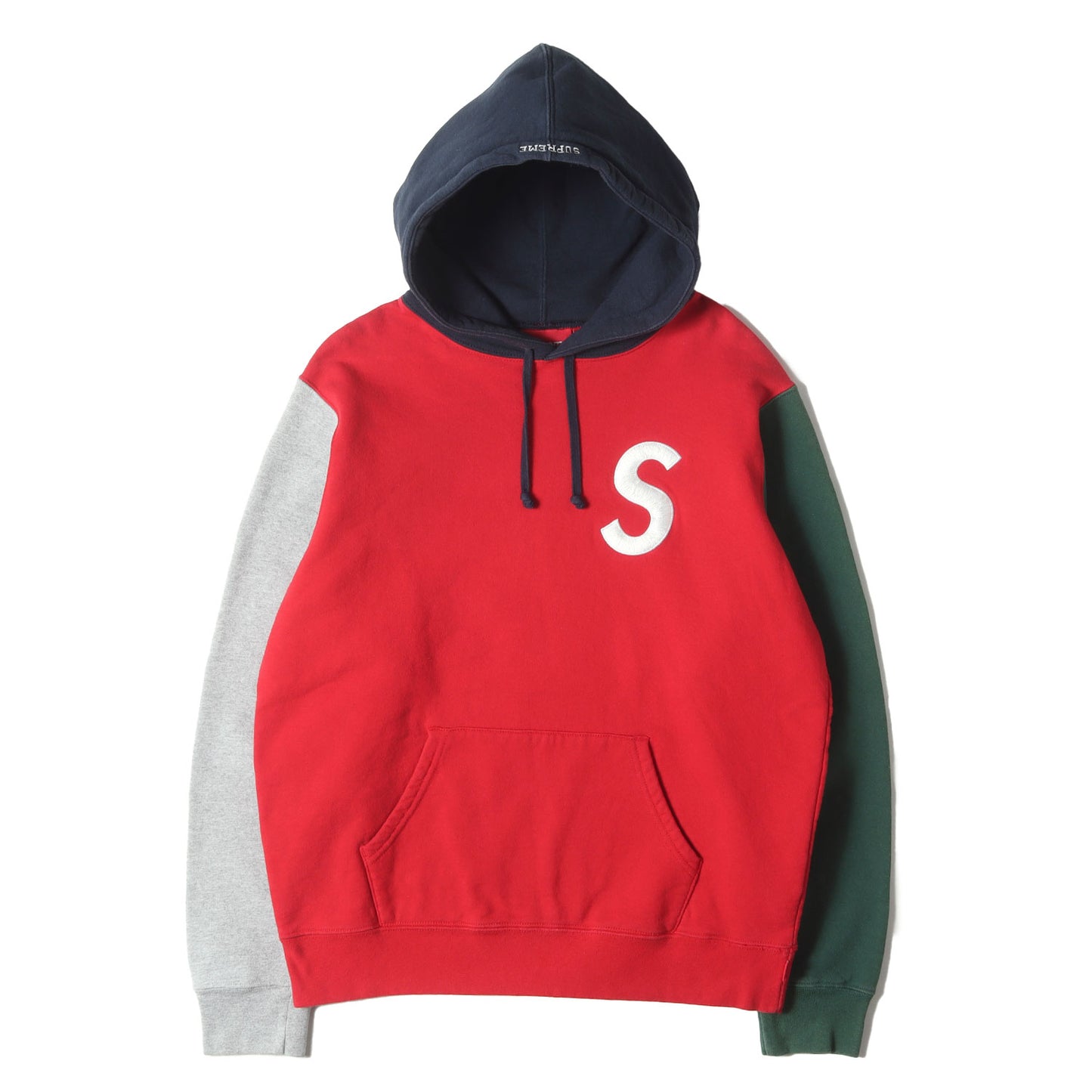 19SS Sロゴ刺繍 カラーブロック スウェットパーカー (S Logo Colorblocked Hooded Sweatshirt)