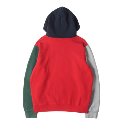 19SS Sロゴ刺繍 カラーブロック スウェットパーカー (S Logo Colorblocked Hooded Sweatshirt)