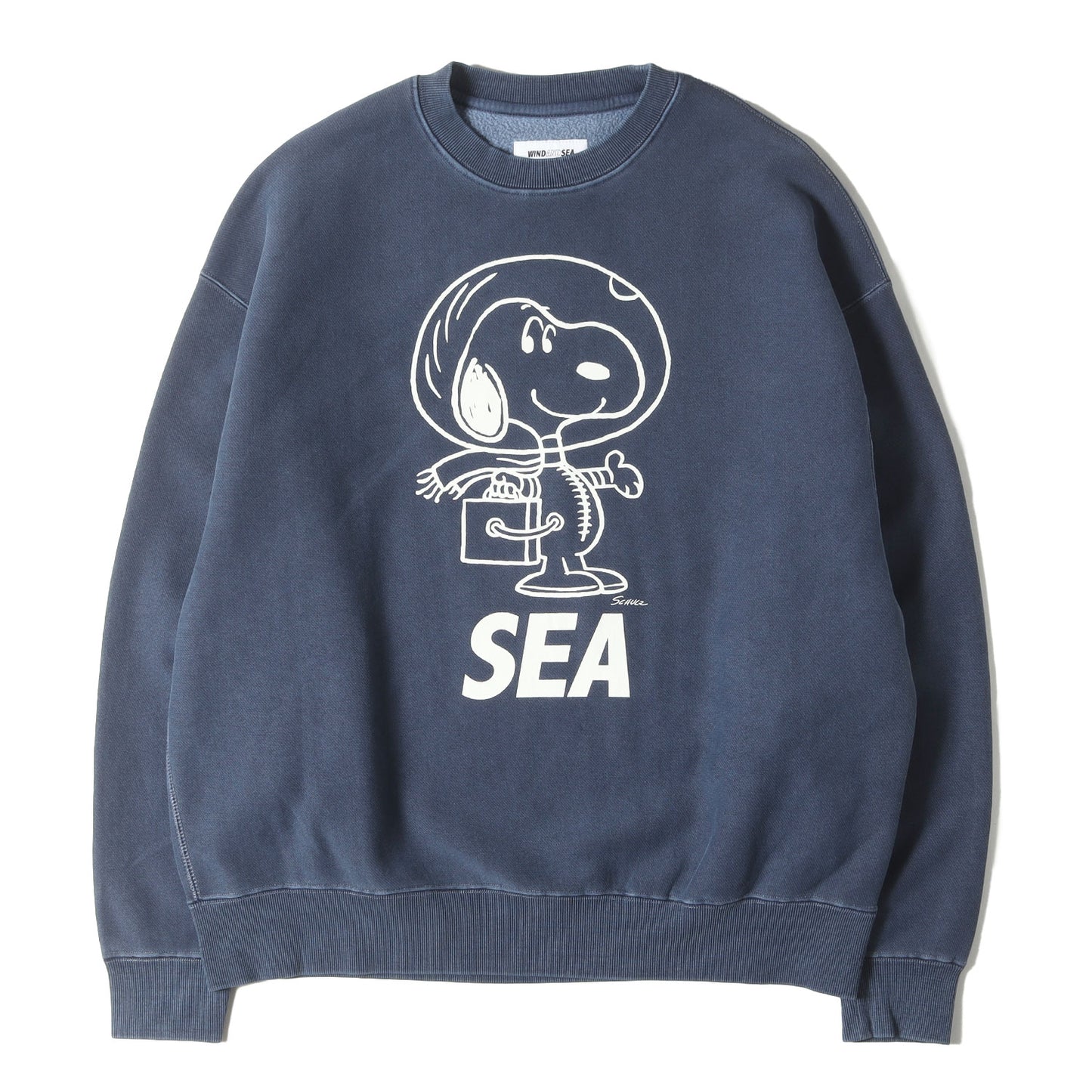 25AW ×SMOOTHY / PEANUTS ピグメント加工 スヌーピー クルーネック スウェット (SMOOTHY×WDS Snoopy Pigment Crewneck Sweatshirt)