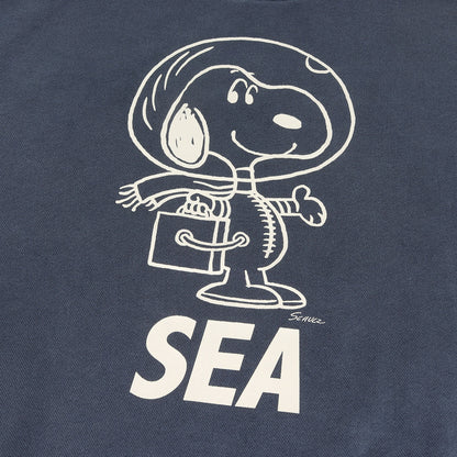 25AW ×SMOOTHY / PEANUTS ピグメント加工 スヌーピー クルーネック スウェット (SMOOTHY×WDS Snoopy Pigment Crewneck Sweatshirt)